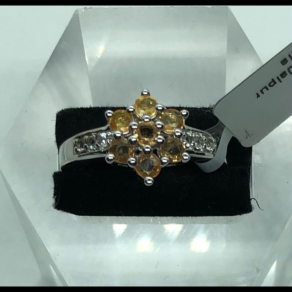 Genuine Songea Yellow Sapphire Ring - Picture 5 of 6